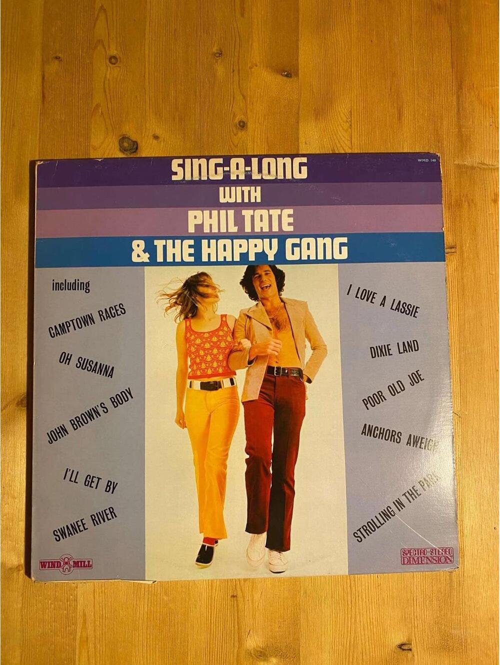 Phil Tate & The Happy Gang – Sing-A-Long With Vintage 33rpm VG+ AB28